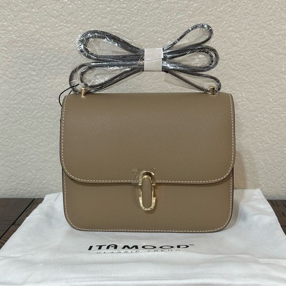 Women Handbag Genuine Leather Shoulder Crossbody Bag Small Square Bag - Picture 13 of 15